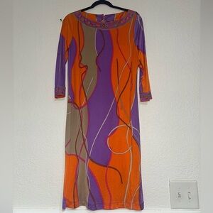 Flora Kung | Silk Abstract Dress size 10 NWT